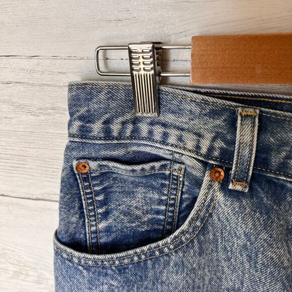Levis Skirt Womens Size 30 Premium Front Button Mini Denim Quality Clothing - Picture 9 of 16